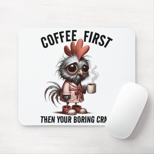 Koffie eerste meme muismat (Met muis)