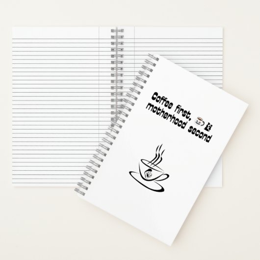 Koffie eerste moederschap tweede - vetgedrukte typ notitieboek (Binnen)