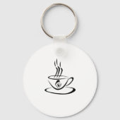 Koffie eerste moederschap tweede - vetgedrukte typ sleutelhanger (Achterkant)