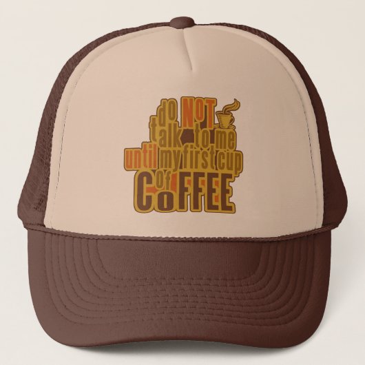 KOFFIE EERSTE pet - kies kleur (Voorkant)