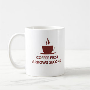 Koffie eerste pijlen tweede Boogschieten Mom Koffiemok