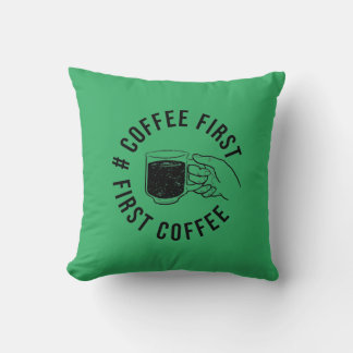koffie eerste t-shirt kussen