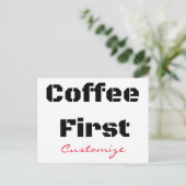 Koffie eerste Thunder_Cove Briefkaart (Staand voorkant)