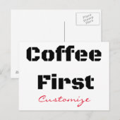 Koffie eerste Thunder_Cove Briefkaart (Voorkant / Achterkant)