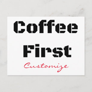 Koffie eerste Thunder_Cove Briefkaart