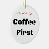Koffie eerste Thunder_Cove Keramisch Ornament (Rechts)