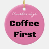 Koffie eerste Thunder_Cove Keramisch Ornament (Achterkant)