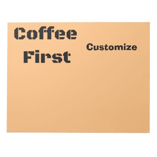 Koffie eerste Thunder_Cove Notitieblok (Voorkant)