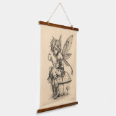 Koffie Elf Hangend Wandkleed (Gebogen)