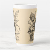 Koffie Elf Latte Mok (Voorkant)