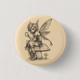 Koffie Elf Ronde Button 3,2 Cm