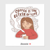 KOFFIE ELIXIR QUOTE STICKER (Vel)