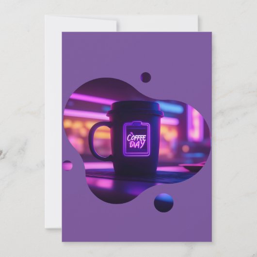 Koffie elke dag kaart (Voorkant)