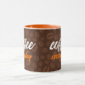 Koffie Elke dag met Koffiebonen Mok (Midden)