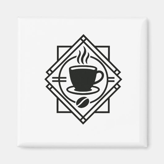 Koffie-embleem magneet (Voorkant)