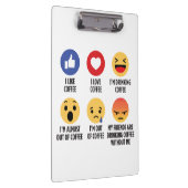 Koffie Emoticons Klembord (Rechts)