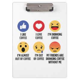Koffie Emoticons Klembord