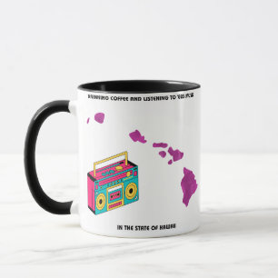 Koffie en '80-muziek in Hawaï  Mok