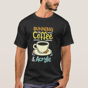 Koffie en acryl t-shirt