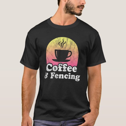 Koffie en afscherming t-shirt (Voorkant)