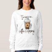 Koffie en afsluitingen, cadeau voor makelaar trui (Voorkant)