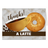 Koffie en Bagel Dank je (Voorkant Horizontaal)