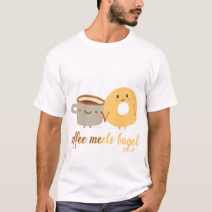 koffie en bagel t-shirt