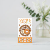 Koffie en Bagels Loyalty Ponskaart (Staand voorkant)