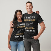 Koffie- en basgitarist t-shirt (Unisex)
