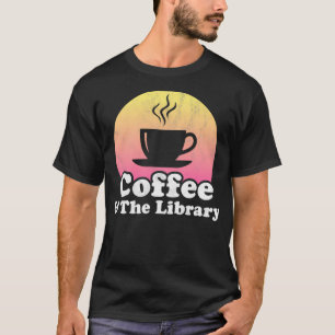 Koffie en bibliotheek t-shirt