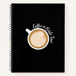 Koffie en bijbeltijd (Logo) Journal Black Notitieboek
