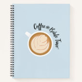 Koffie en bijbeltijd (Logo) Journal Blue Notitieboek (Voorkant)
