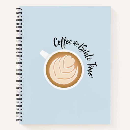 Koffie en bijbeltijd (Logo) Journal Blue Notitieboek (Voorkant)