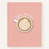 Koffie en bijbeltijd (Logo) Journal roze Notitieboek (Voorkant)