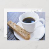 Koffie en Biscotti Briefkaart (Voorkant / Achterkant)