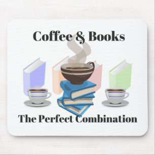 Koffie en boeken - de perfecte combinatie muismat