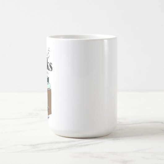 Koffie en boeken is alles wat ik nodig heb  koffiemok (Center)