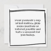 Koffie en boeken | Kleurplaat voor volwassenen (Achterkant)