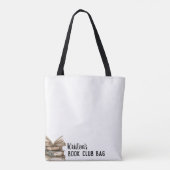 Koffie en boeken lezen Boek Lover Canvas tas (Achterkant)