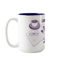 Koffie en boeken Liefde lezen Aangepaste Mok