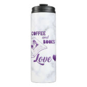 Koffie en boeken Love Trendy Thermosbeker (Voorkant)