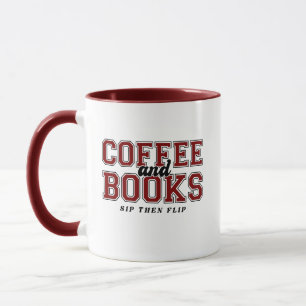 Koffie en Boeken Slurp Dan Blaadje Boekenwurm Kast Mok