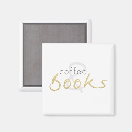 Koffie- en boekenkoppen magneet (Voorkant / Achterkant)