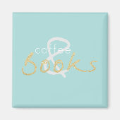 Koffie- en boekenkoppen magneet (Voorkant)