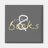 Koffie- en boekenkoppen magneet (Voorkant)