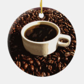 Koffie en bonen keramisch ornament (Achterkant)