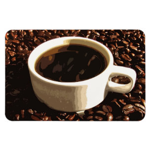 koffie en bonen magneet