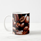 Koffie en bonen, vers koffiemok (Links)