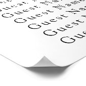 Koffie en boog Vrijgezellenfeest zitkaart Poster (Hoek)