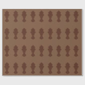 koffie en bruine staart cadeaupapier (Vlak)